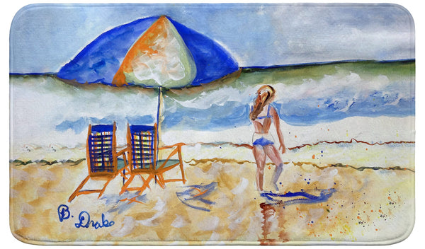 Beach Chairs & Girl Bath Mat