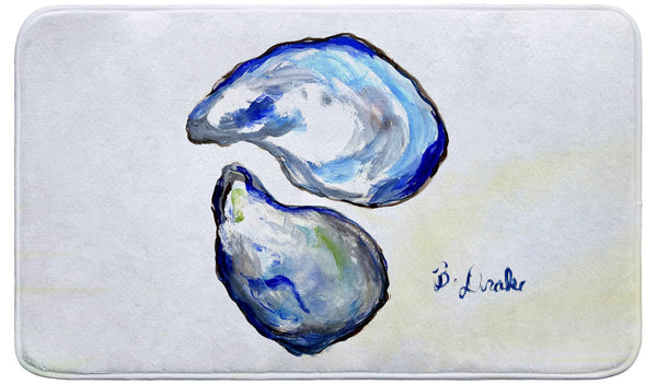 Blue Oysters Bath Mat