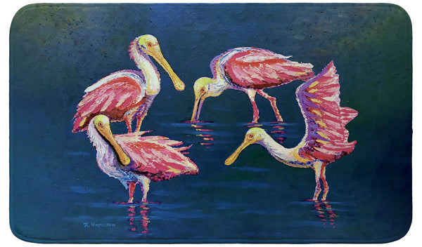 Spoonbill Gathering Bath Mat