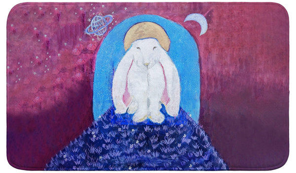 Night Bunny Bath Mat
