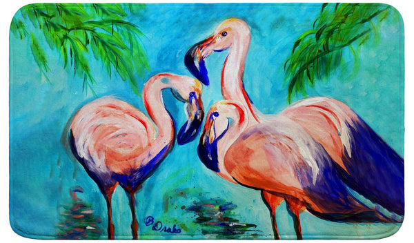 Betsy's Flamingo IV Bath Mat