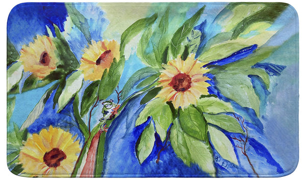 Sunflower & Frog Bath Mat