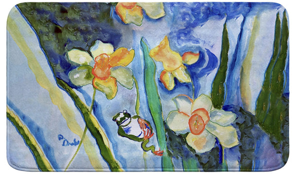 Daffodils & Frog Bath Mat