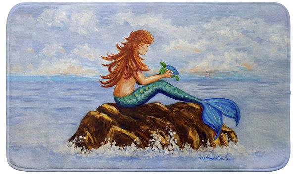Mermaid & Sea Turtle Bath Mat