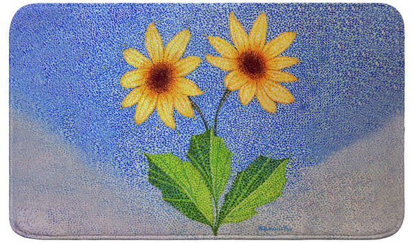 Dune Sunflowers Bath Mat