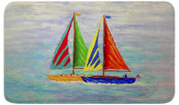 Sailboat Race Bath Mat