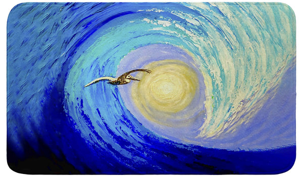 Palette Wave and Pelican Bath Mat