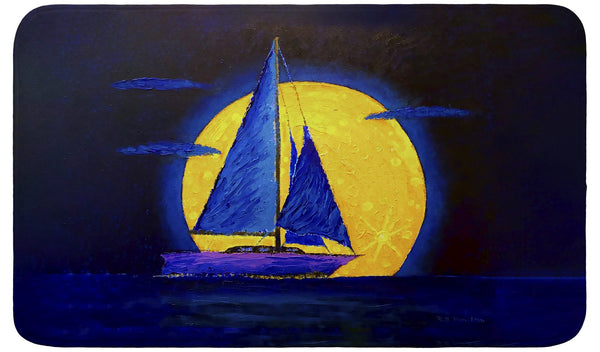 Moonrise Sail II Bath Mat