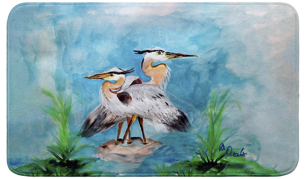 Mr and Mrs Blue Heron Bath Mat