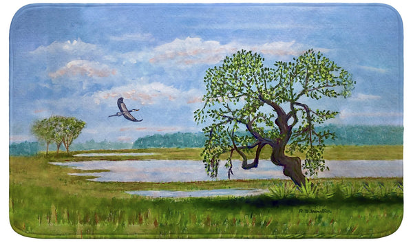 Tree Over Marsh Bath Mat