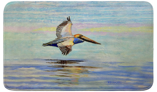 Gliding Pelican Bath Mat