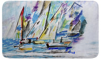 Betsy's New Sailboats Bath Mat