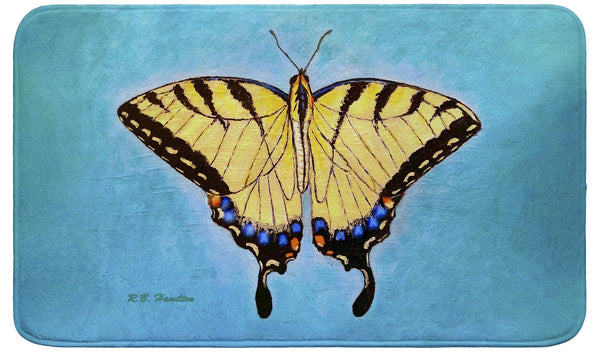 Spreadwing Tiger Swallowtail Butterfly Bath Mat