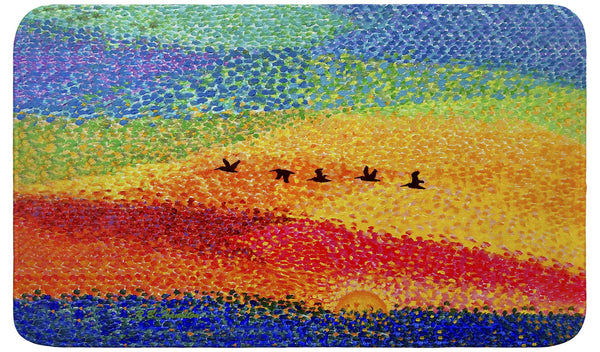 Pelican Sunset Bath Mat