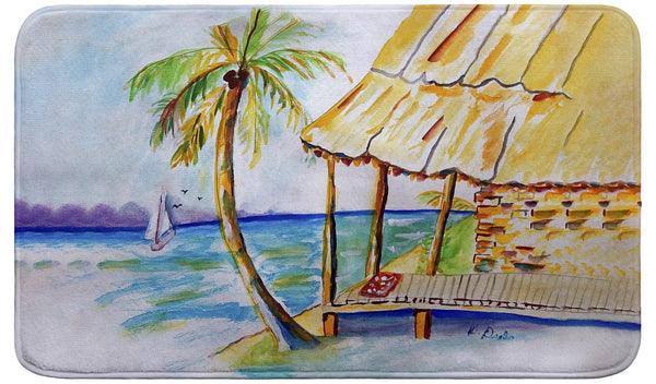 Palms & Hut Bath Mat