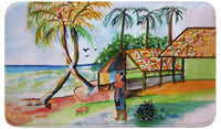Palms & Woman Bath Mat