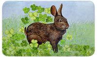 Rabbit and Shamrocks Bath Mat