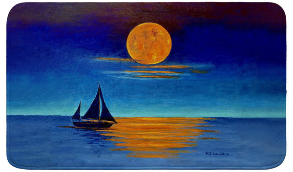 Moon Light Sailing Bath Mats
