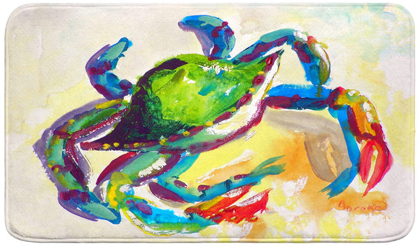 Teal Crab Bath Mat