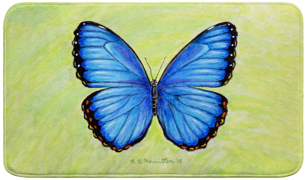 Dick's Blue Morpho Bath Mat