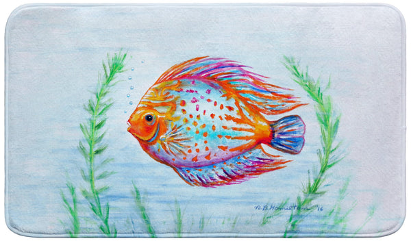 Orange Fish Bath Mat