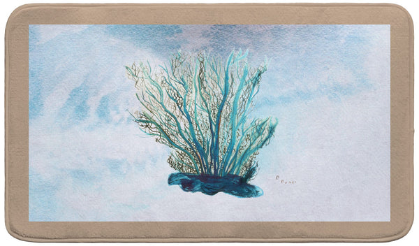 Blue Coral Bath Mat