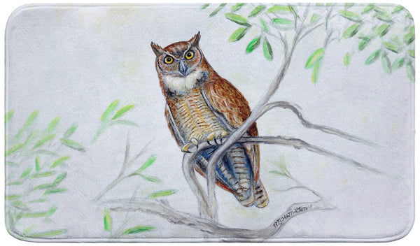 Great Horned Owl Bath Mat