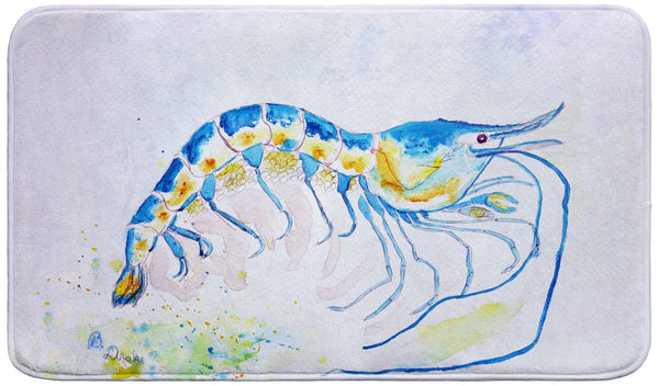 Blue Shrimp Bath Mat