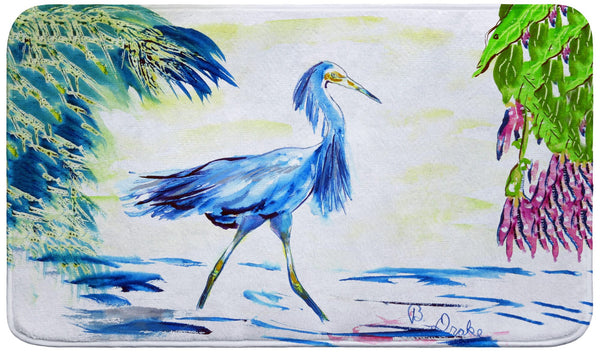 Blue Egret Bath Mat