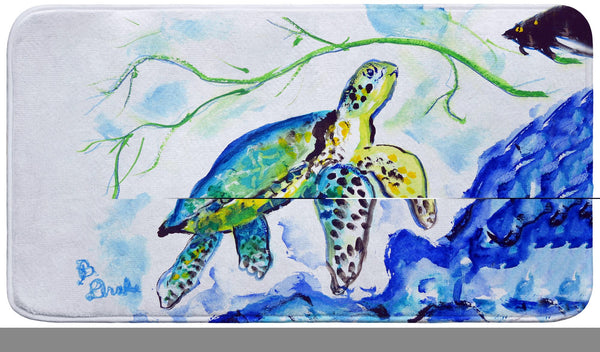 Yellow Sea Turtle Bath Mat