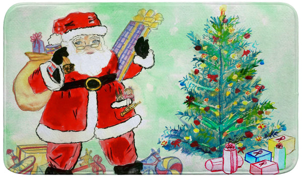 Santa & Tree Bath Mat