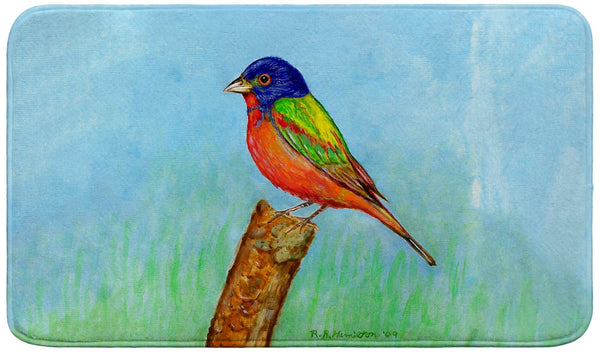 Painted Bunting Bath Mat