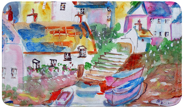Boats At Steps Bath Mat