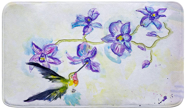 Hummingbird and Clematis Bath Mat
