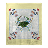 Multi Crab Silk-Touch Throw