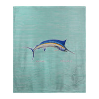 Blue Marlin Silk-Touch Throw