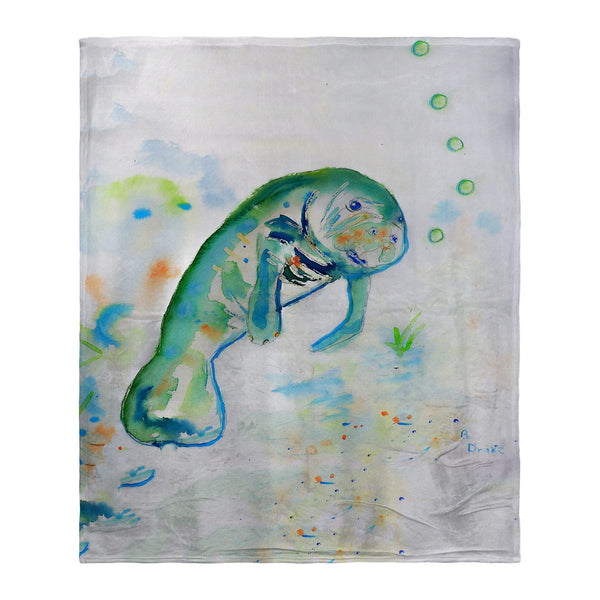 Betsy's Manatee Silk-Touch Throw