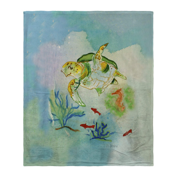 Betsy's Sea Turtle Silk-Touch Throw