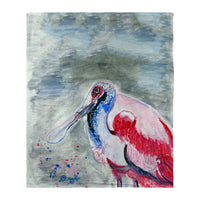 Amelia Spoonbill Silk-Touch Throw