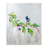 Bird & Blackberries Silk-Touch Throw