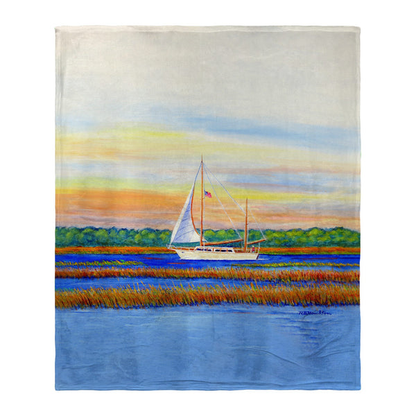 Marsh Sailing Silk-Touch Throw