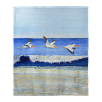 Skimming the Surf Silk-Touch Throw