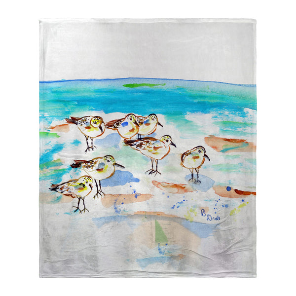 Seven Sanderlings Silk-Touch Throw