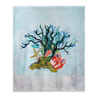 Starfish, Coral, Shells Silk-Touch Throw