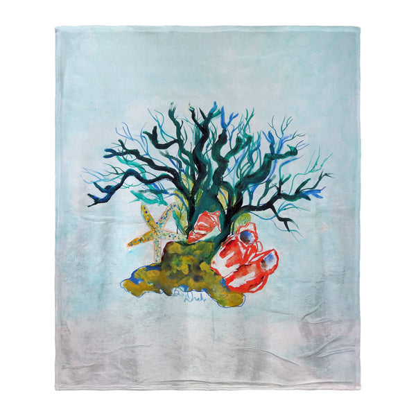 Starfish, Coral, Shells Silk-Touch Throw