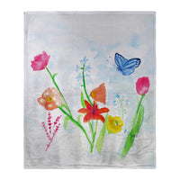 Pastel Garden Silk-Touch Throw