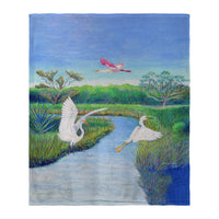 Marsh Wings Silk-Touch Throw