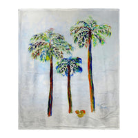 Three Palms Silk-Touch Throw