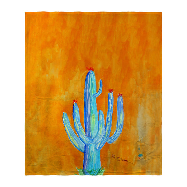 Tall Cactus Silk-Touch Throw