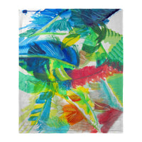 Abstract Palms Silk-Touch Throw